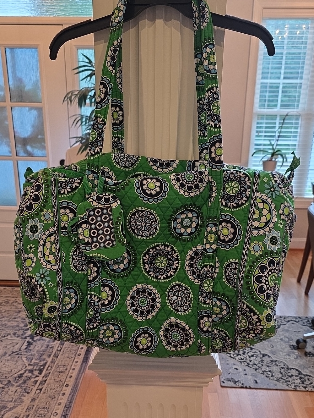 Vera Bradley Retired Cupcake Green Travel Duffel